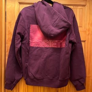 New Madhappy hoodie. Size small. Dark burgundy color. 100 percent cotton.